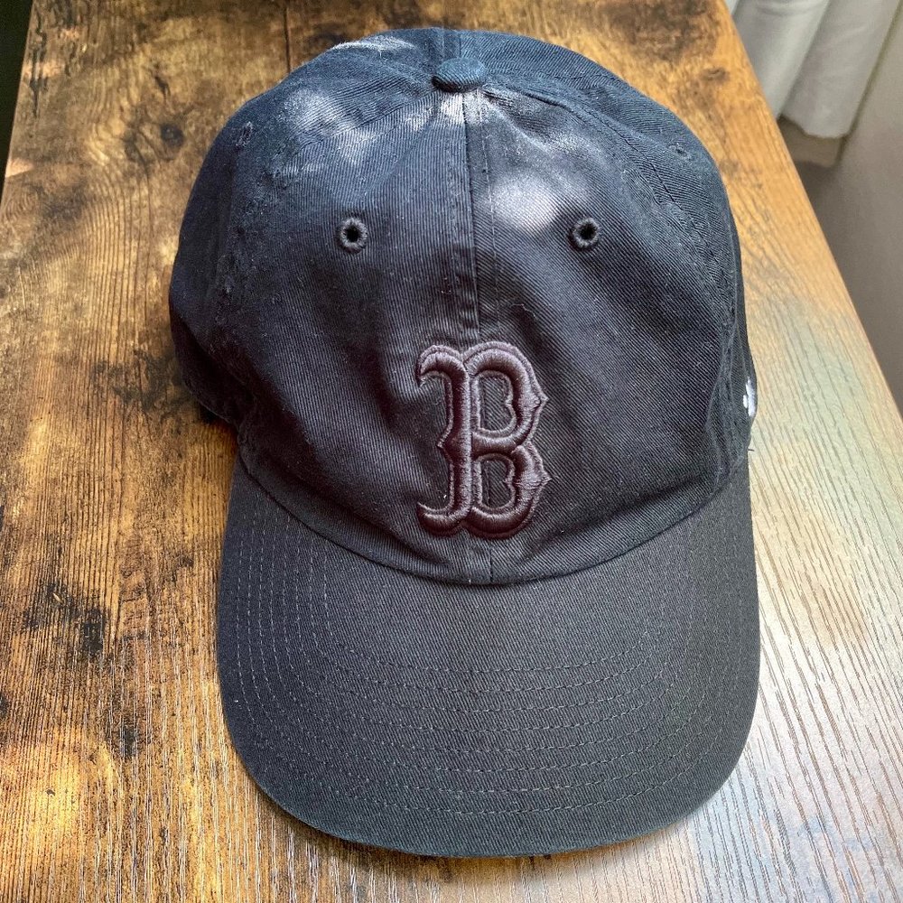 NWOT '47 "Clean Up" Adjustable All black Boston Red Sox Dad Hat